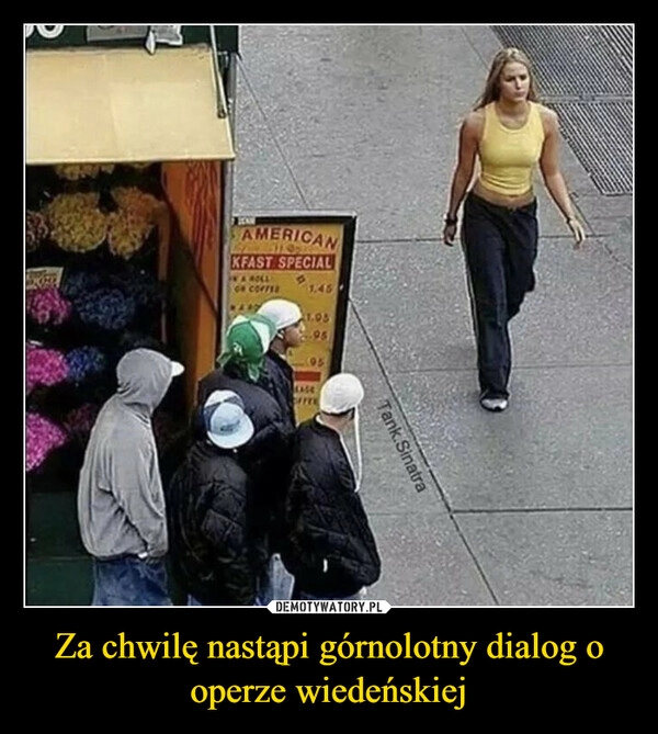 
    Za chwilę nastąpi górnolotny dialog o operze wiedeńskiej