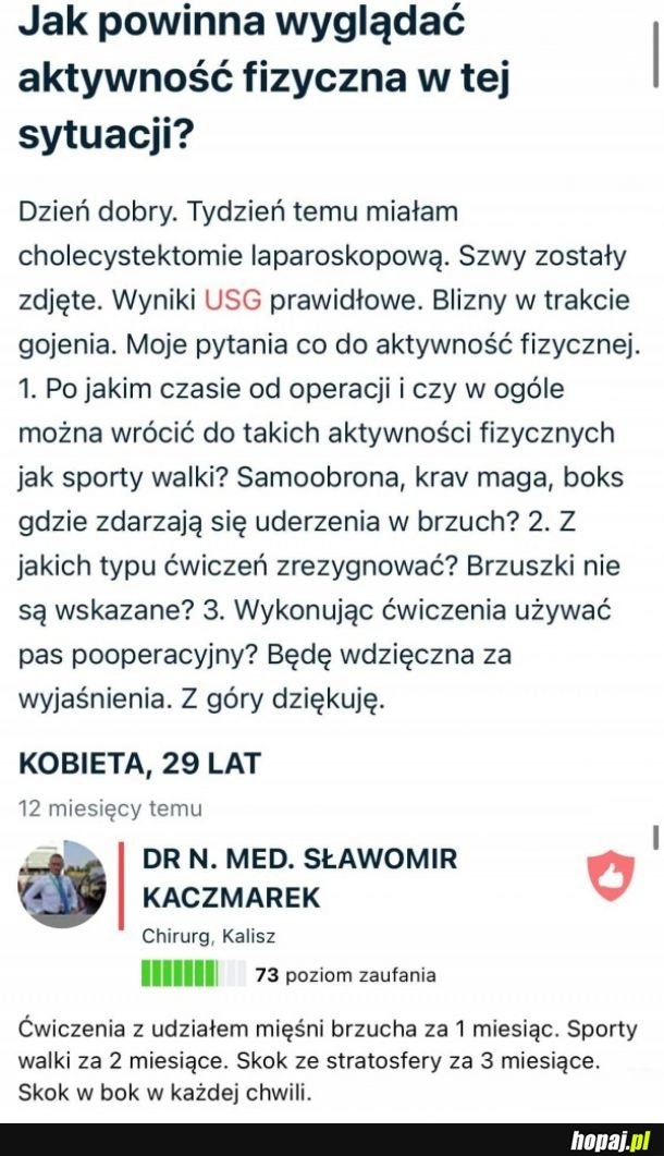 
    Jak powinna wyglądać sprawność fizyczna w tej sytuacji