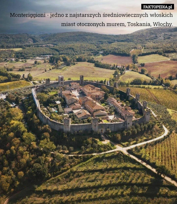 
    Monteriggioni - jedno z najstarszych średniowiecznych włoskich miast otoczonych