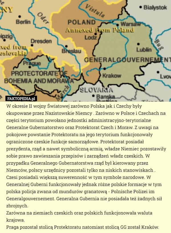 
    W okresie II wojny Światowej zarówno Polska jak i Czechy były okupowane