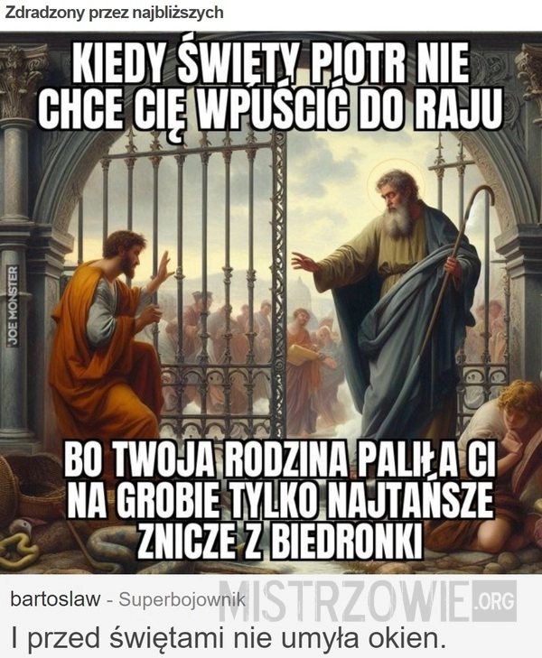 
    Zdradzony przez najbliższych