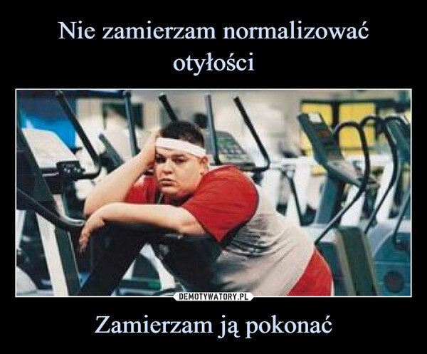 
    
Nie zamierzam normalizować otyłości Zamierzam ją pokonać 