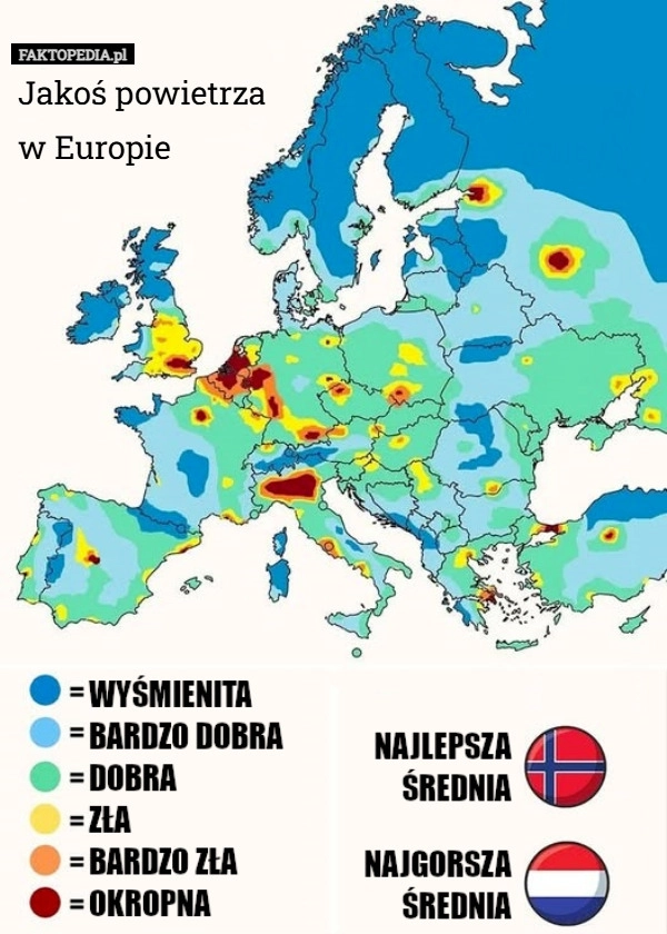
    Jakoś powietrza
w Europie
