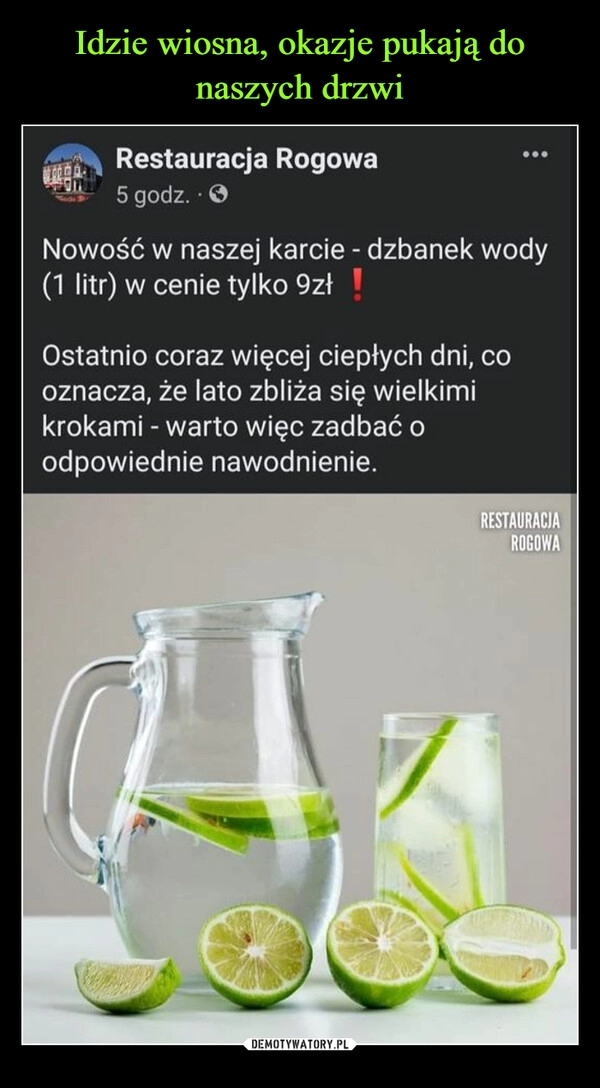 
    Idzie wiosna, okazje pukają do naszych drzwi