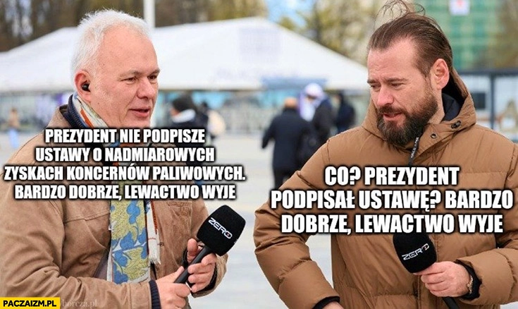 
    Mazurek prezydent nie podpisze ustawy o zyskach koncernów paliwowych, bardzo dobrze lewactwo wyje, Stanowski podpisał