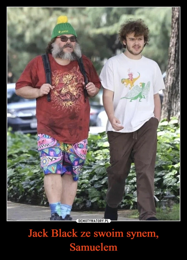 
    Jack Black ze swoim synem, Samuelem