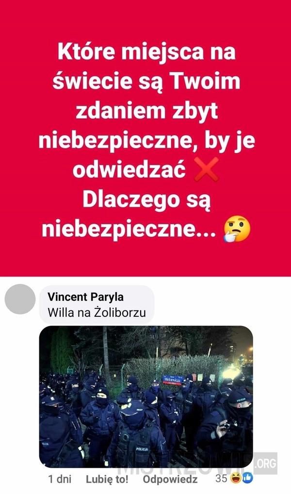 
    Niebezpieczne miejsce