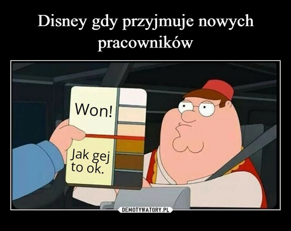 
    Disney gdy przyjmuje nowych pracowników