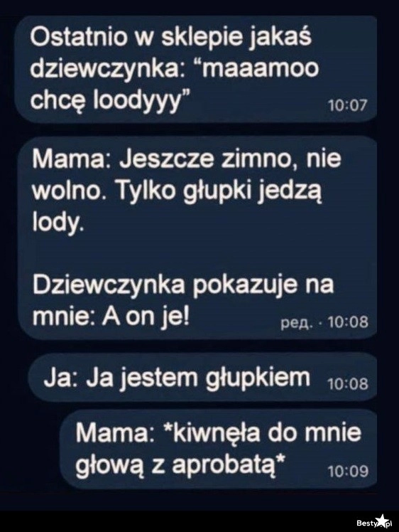 
    Jedzenie lodów w zimie 