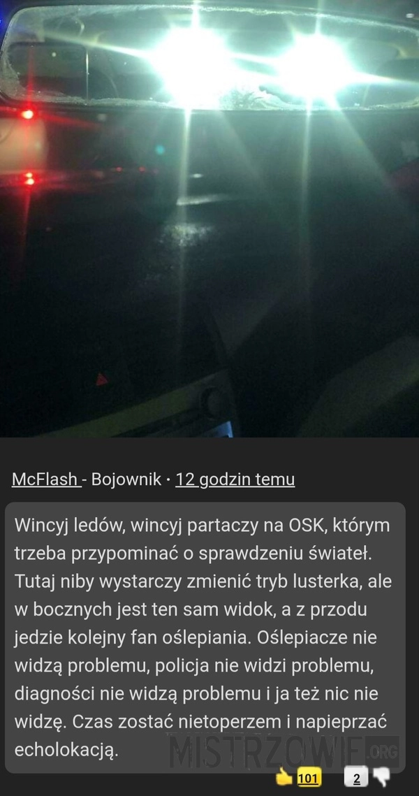 
    Policja nie widzi problemu - i ja też nic nie widzę :)
