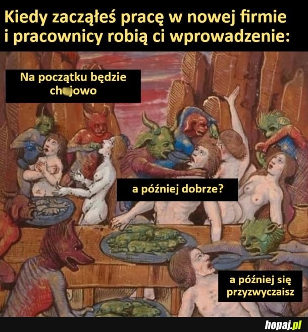 
    W nowej pracy