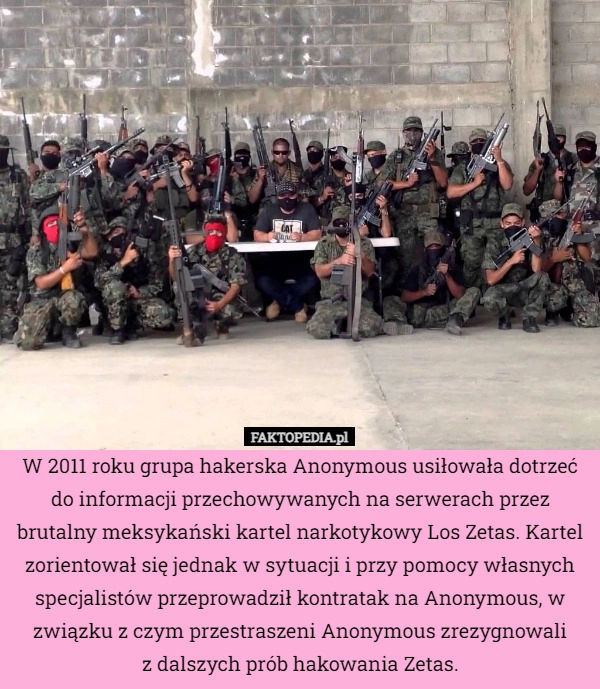 
    W 2011 roku grupa hakerska Anonymous usiłowała dotrzeć do informacji przechowywanych