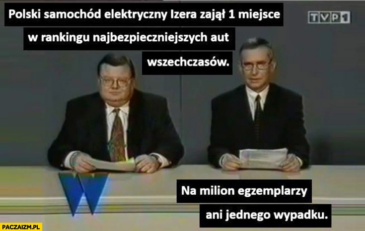 
    Polski samochód elektryczny Izera zajął 1 miejsce w rankingu najbezpieczniejszych aut wszechczasów: na milion egzemplarzy ani jednego wypadku