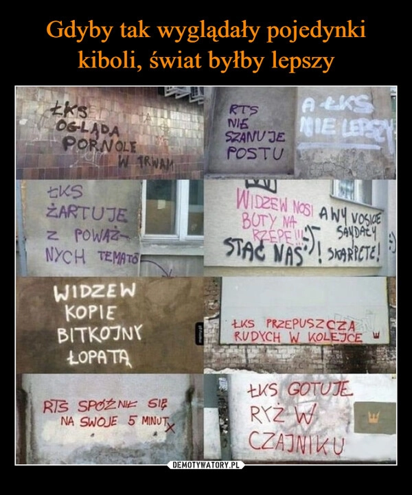 
    Gdyby tak wyglądały pojedynki kiboli, świat byłby lepszy