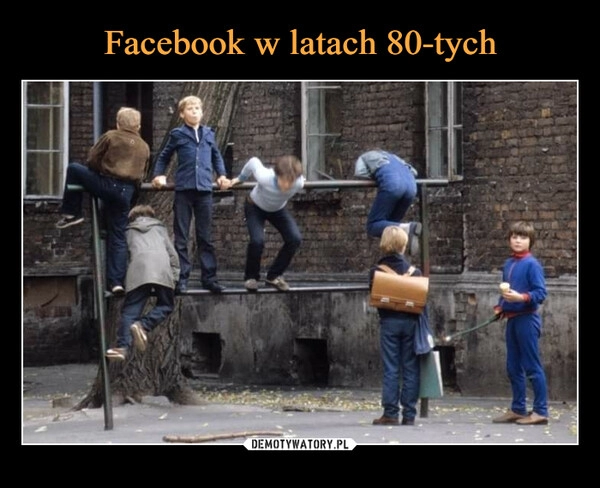 
    Facebook w latach 80-tych