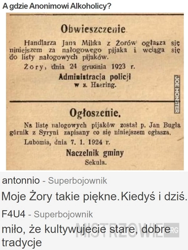 
    A gdzie Anonimowi Alkoholicy?