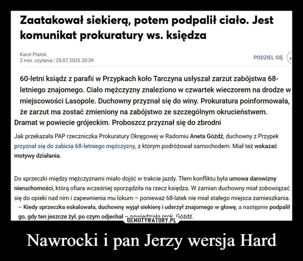 
    Nawrocki i pan Jerzy wersja Hard