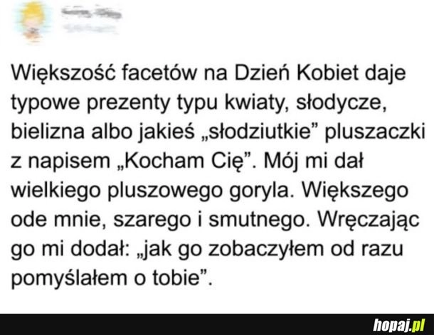 
    Wielki smutny goryl