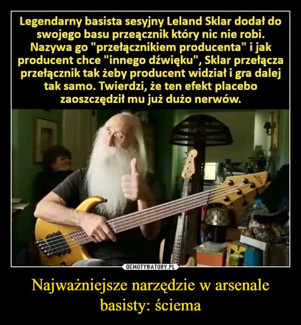 
    Najważniejsze narzędzie w arsenale basisty: ściema