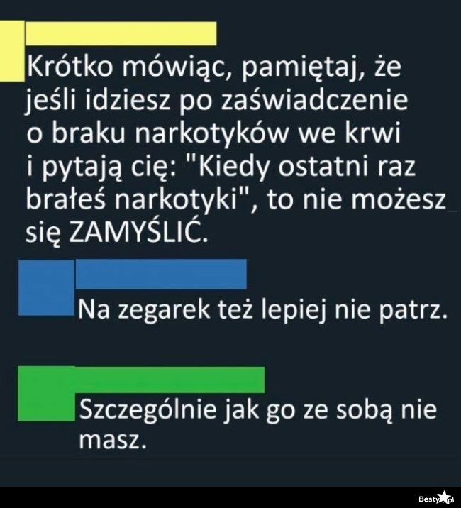 
    Testy narkotykowe 