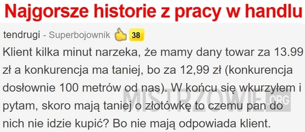 
    Najgorsze historie z pracy w handlu