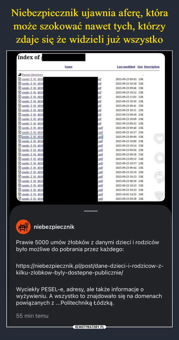 
    Niebezpiecznik ujawnia aferę, która może szokować nawet tych, którzy zdaje się że widzieli już wszystko