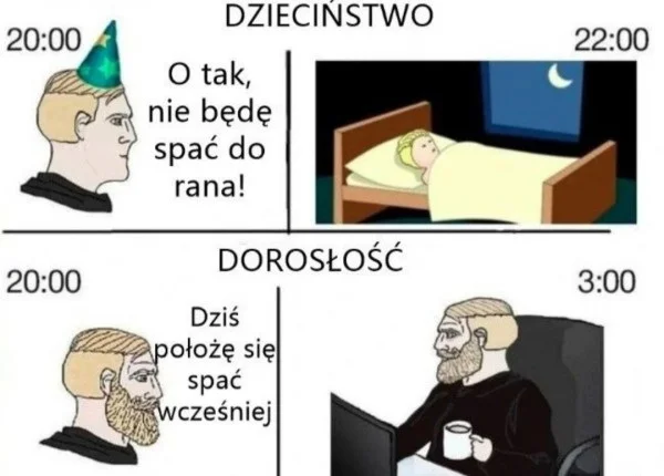 
    Dzieciństwo i dorosłość
