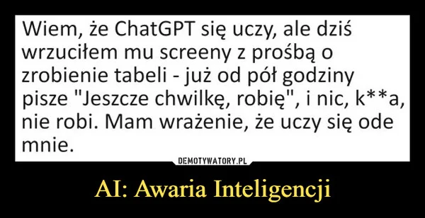 
    AI: Awaria Inteligencji