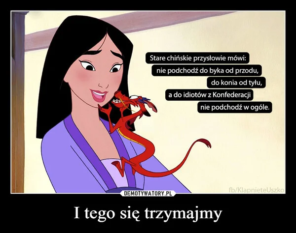 
    I tego się trzymajmy