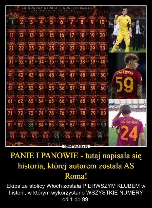 
    PANIE I PANOWIE - tutaj napisała się historia, której autorem została AS Roma!