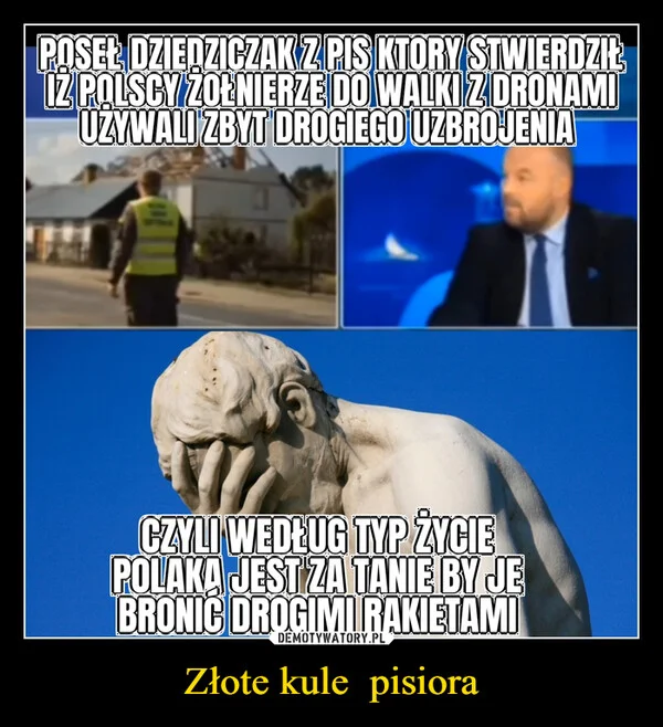 
    Złote kule pisiora