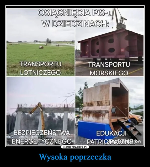 
    Wysoka poprzeczka