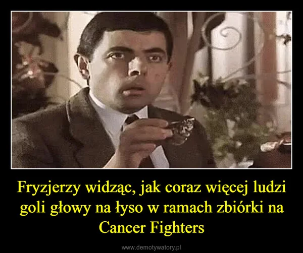 
    Fryzjerzy widząc, jak coraz więcej ludzi goli głowy na łyso w ramach zbiórki na Cancer Fighters