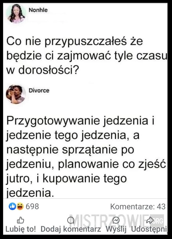 
    Ta koszmarna część dorosłości