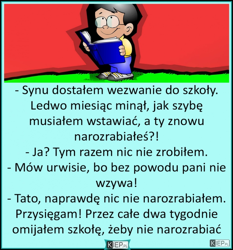 
    Tata Jasia dostał wezwanie do szkoły...