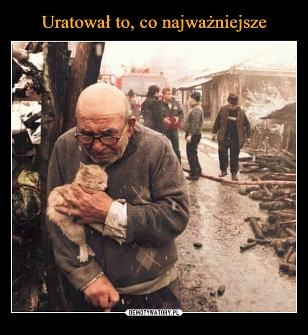 
    Uratował to, co najważniejsze