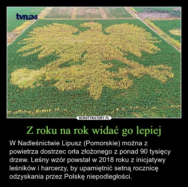 
    Z roku na rok widać go lepiej