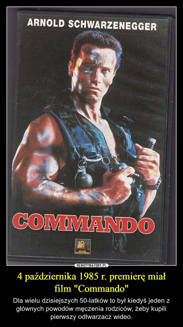 
    4 października 1985 r. premierę miał film 
