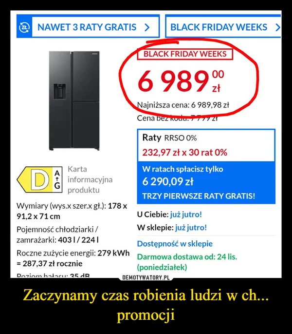 
    Zaczynamy czas robienia ludzi w ch... promocji