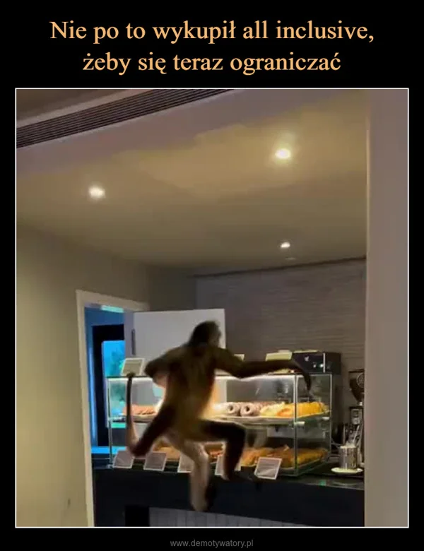 
    Nie po to wykupił all inclusive, żeby się teraz ograniczać