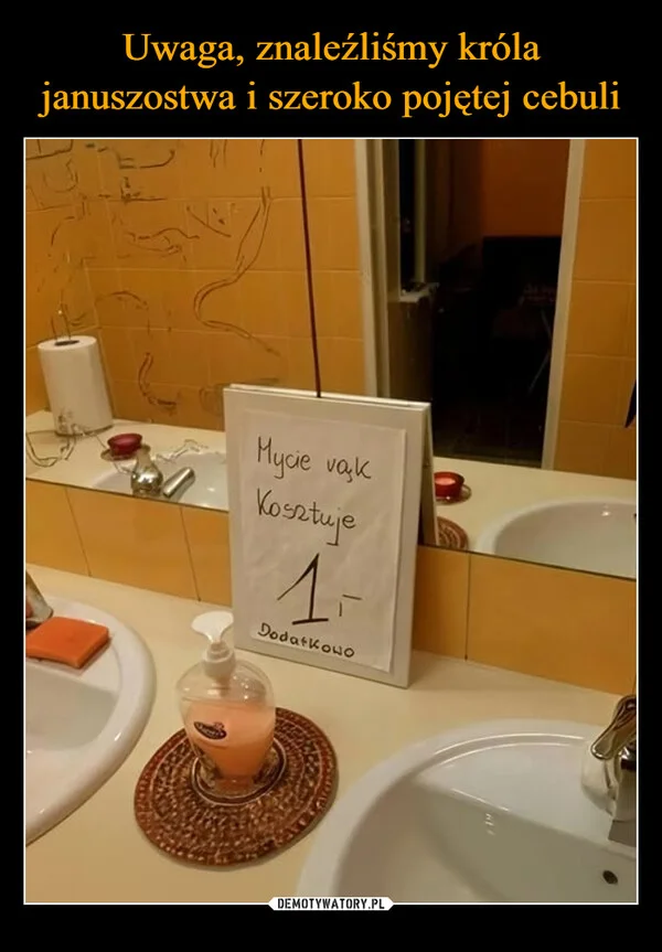 
    Uwaga, znaleźliśmy króla januszostwa i szeroko pojętej cebuli