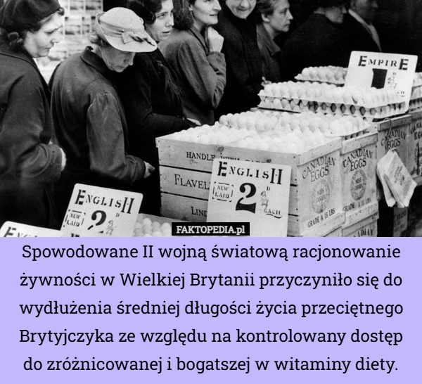 Spowodowane II wojną światową racjonowanie żywności w Wielkiej Brytanii