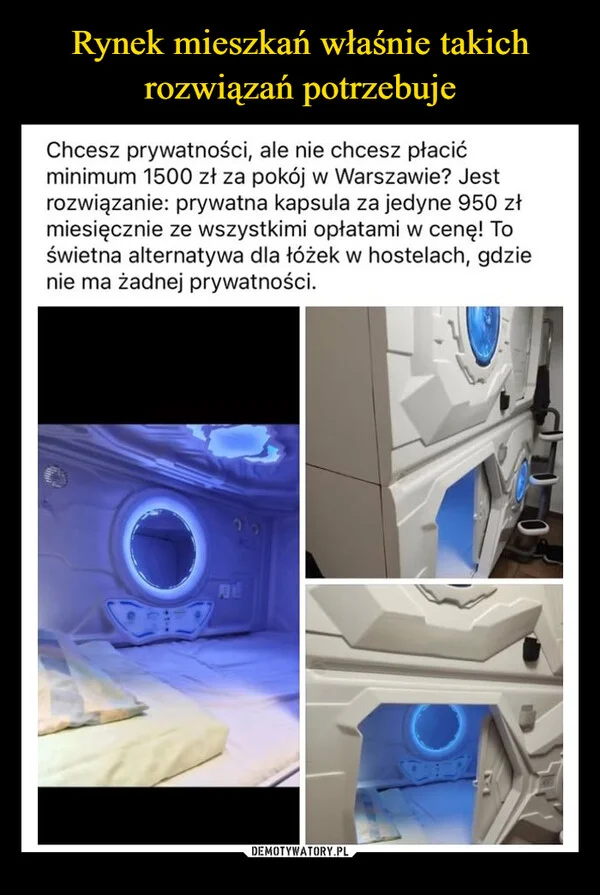 
    Rynek mieszkań właśnie takich rozwiązań potrzebuje