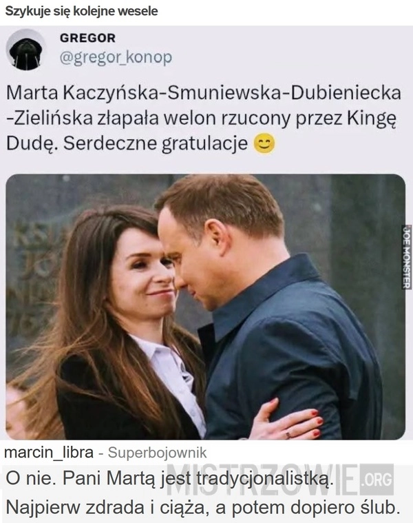 
    Szykuje się kolejne wesele