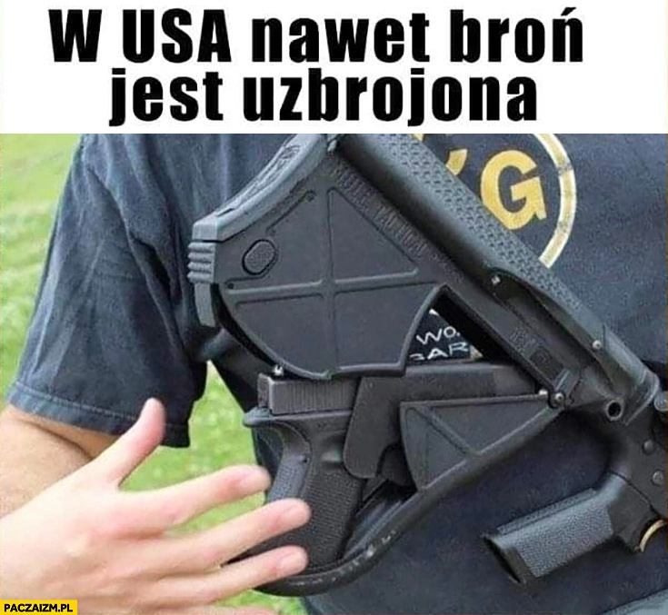 
    W USA nawet broń jest uzbrojona