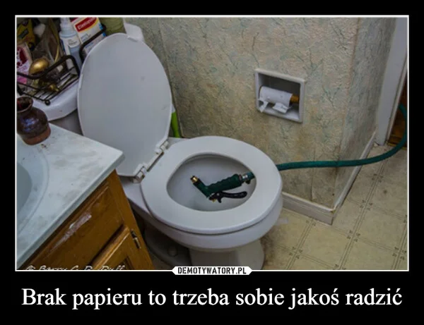 
    Brak papieru to trzeba sobie jakoś radzić