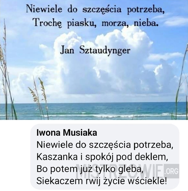 
    Prawdziwe szczęście