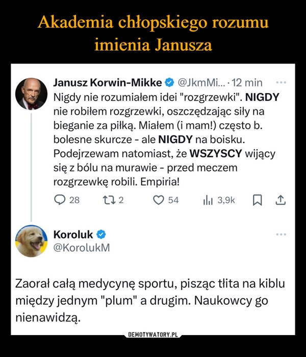 
    Akademia chłopskiego rozumu imienia Janusza