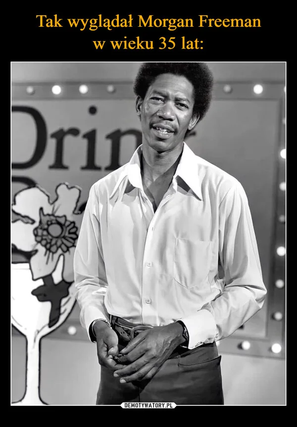 
    Tak wyglądał Morgan Freeman w wieku 35 lat: