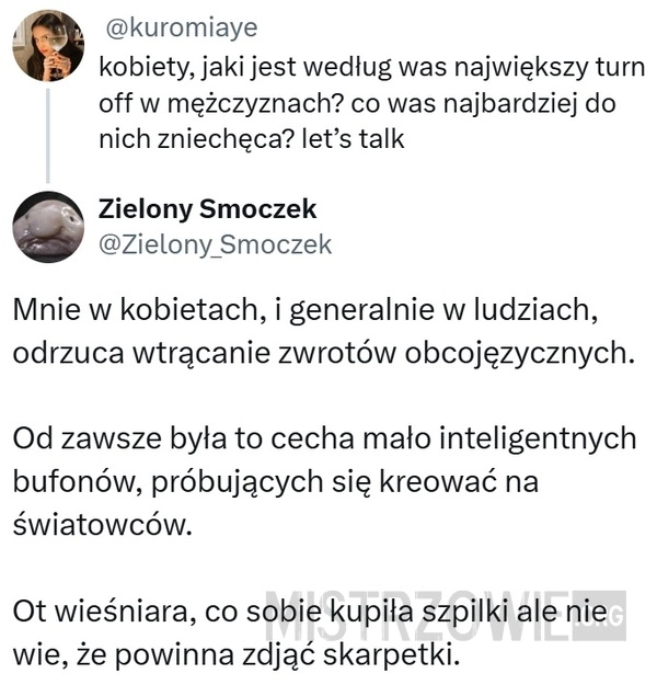 
    Jaki jest według was...